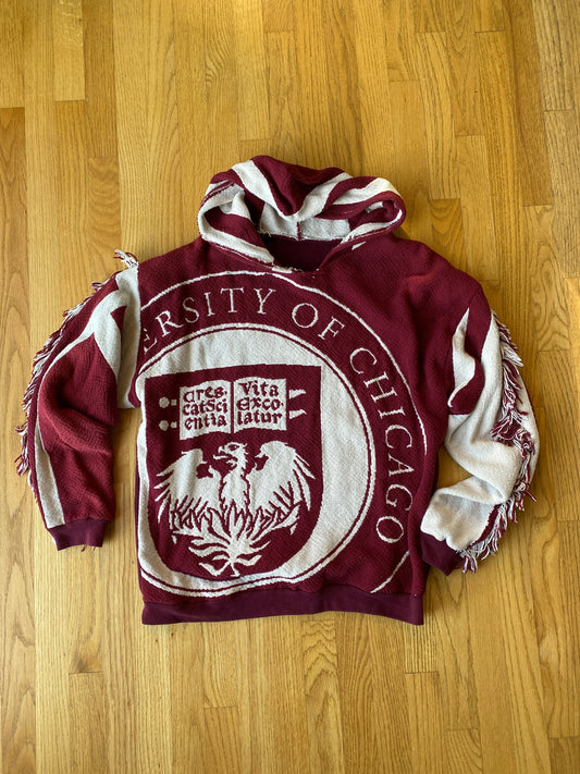 Upcycled University of Chicago Hoodie (L)