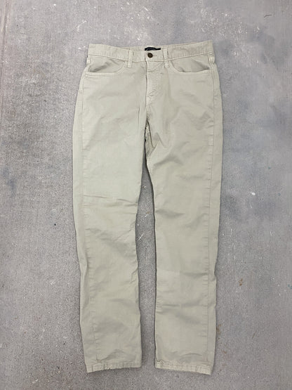 Banana Republic Off-White Slim Pants (31x32)