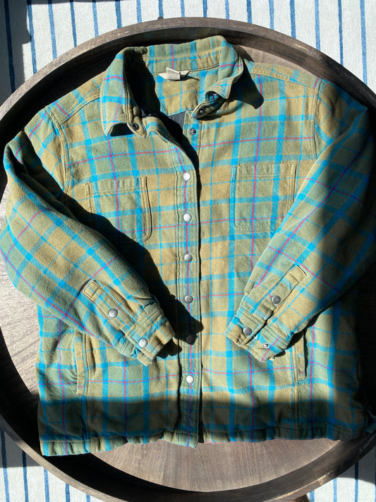 Duluth Trading Thick, Lined Green Flannel (XXL)