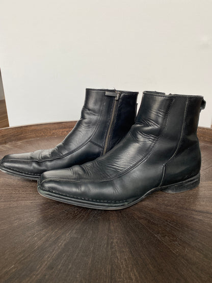 Kenneth Cole Leather Zip Up Boots (10)
