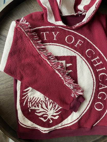 Upcycled University of Chicago Hoodie (L)