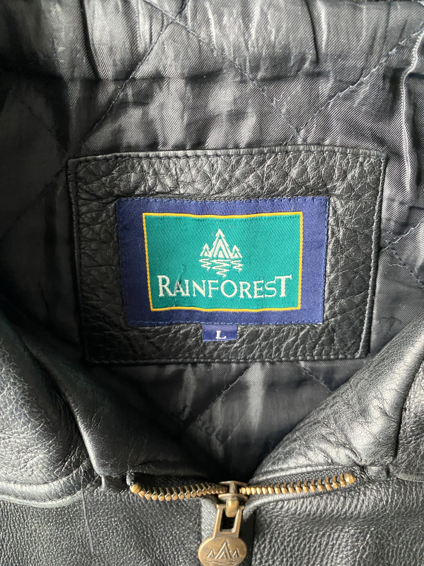 Vintage Rainforest 100% Leather Jacket (L)