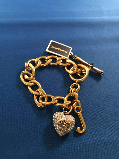 Juicy Couture Goldtone Linked Bracelet, NWT