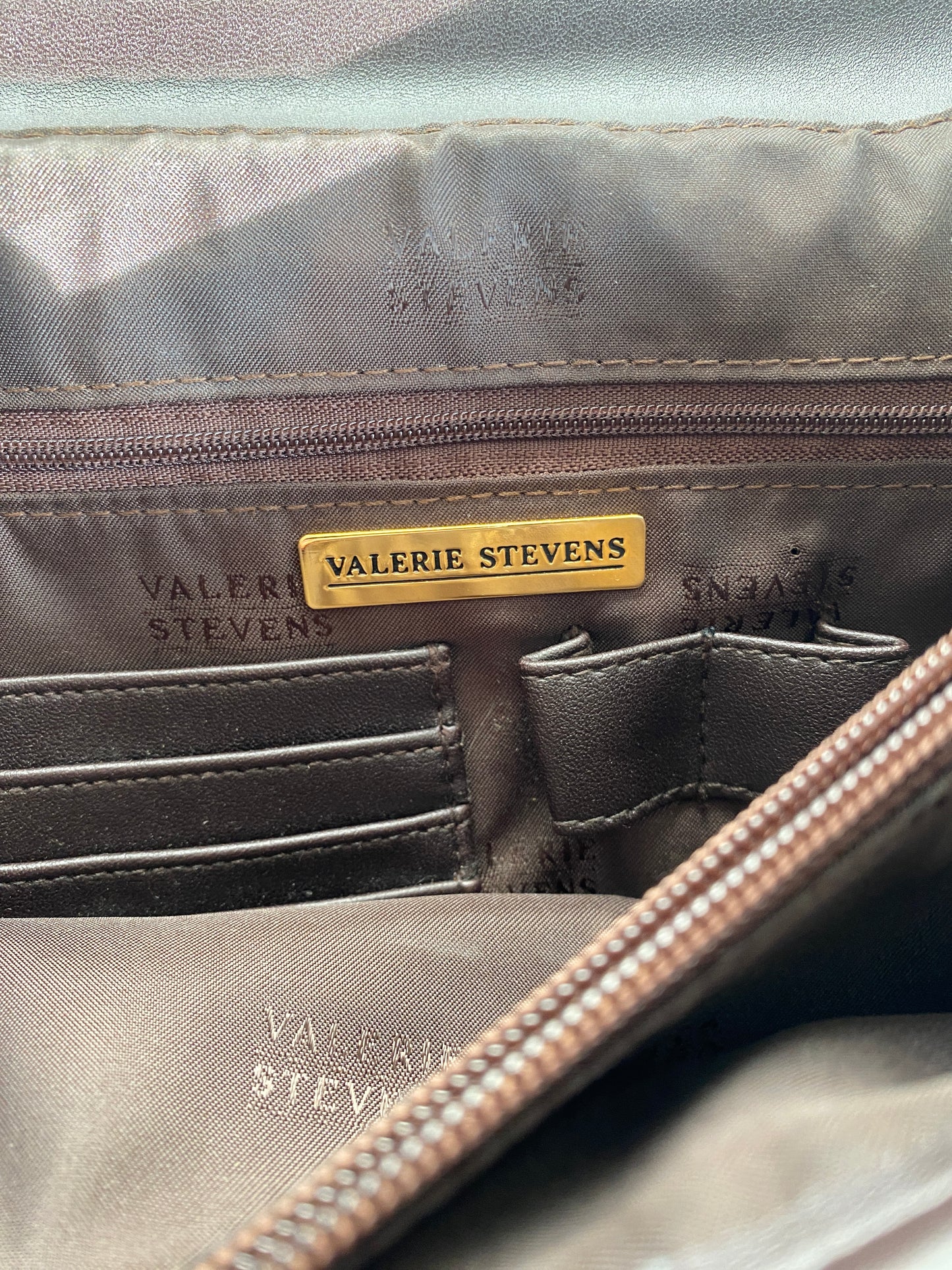 Valerie Stevens Bag with Gold Accents